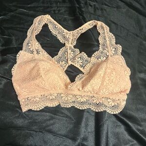 Lace Bralette Bubble Gum Pink Size Small